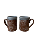 Flux Gray Filagree Mugs